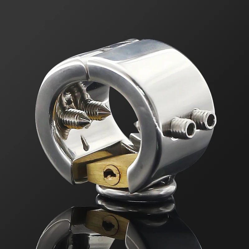 Кольцо целомудрия носилки для пирсинга камеры металлический с замком мошонки