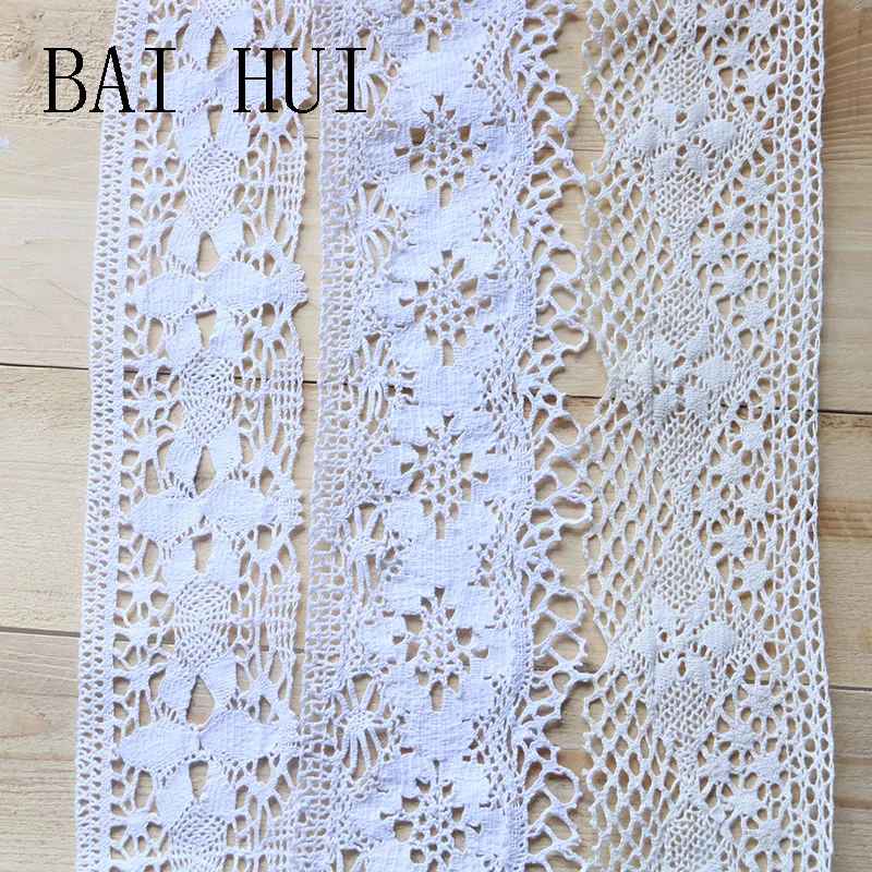 8 см 2 ярда белого цвета лоскутное хлопковое вязаное кружево швейная ткань