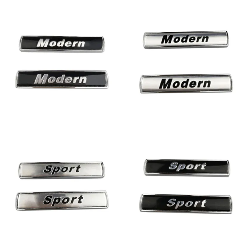 

For Honda Civic Hyundai Infiniti Jaguar XF Jeep KIA Lexus Lincoln Modern Sport Logo Metal Auto Side Door Emblem Decal Styling