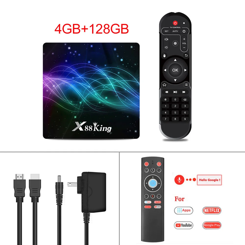 Color T1 4 ГБ ОЗУ 128 Гб ПЗУ Amlogic S922X ТВ приставка Android 9,0 двойной Wifi BT5.0 1000M 4K 60fps USB3.0 Google Play Store Youtube медиаплеер - Цвет: Color T1