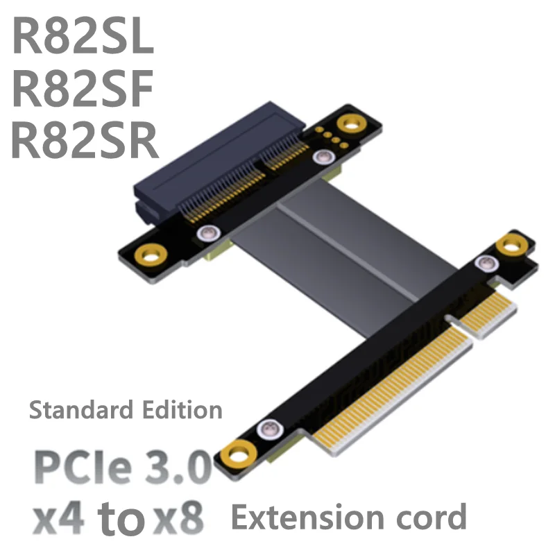Удлинитель Pci-e x4 x8 pcie 8x до 4x ADT поддерживает сетевые карты SSD PCIe3.0x4 gen3 32G/bps