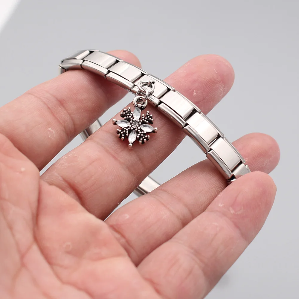 Женский браслет из нержавеющей стали Hapiship итальянский Браслет 9 мм с