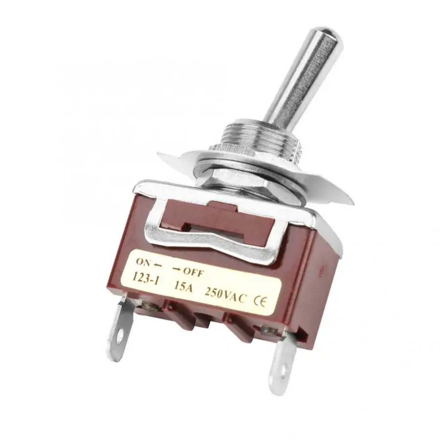 15A 250V ВКЛ. ВЫКЛ. Кратковременный переключатель кулисный 2 контактный положения 12