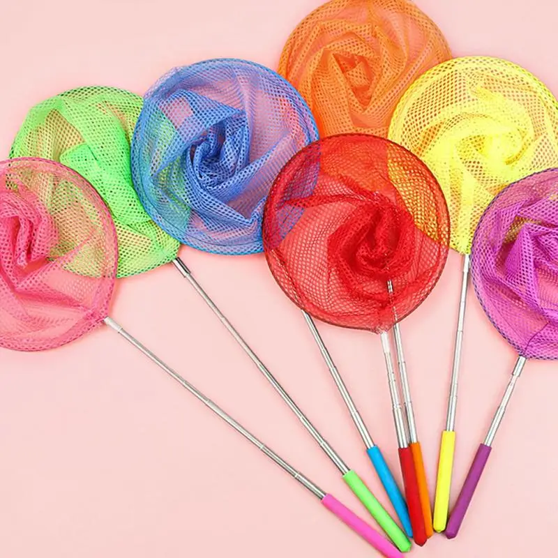 

Kids Extendable Catcher Net Butterfly Fish Insect Catcher Net Telescopic Catching Bugs Mesh Net with Anti Slip Grip Fishing Toy