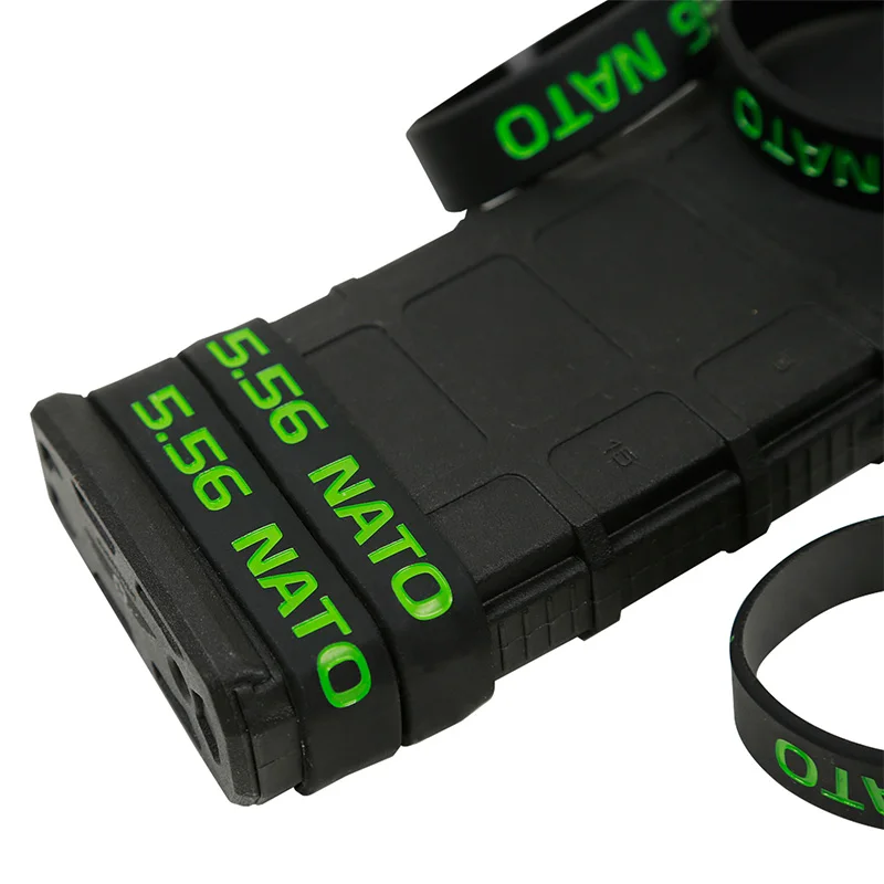 

6 Pack Marking Band for Magazine ,223 REM 5.56 300 AAC BLK 7.62x35 mm 300 Blackout Subsonic Magazine Marking Band