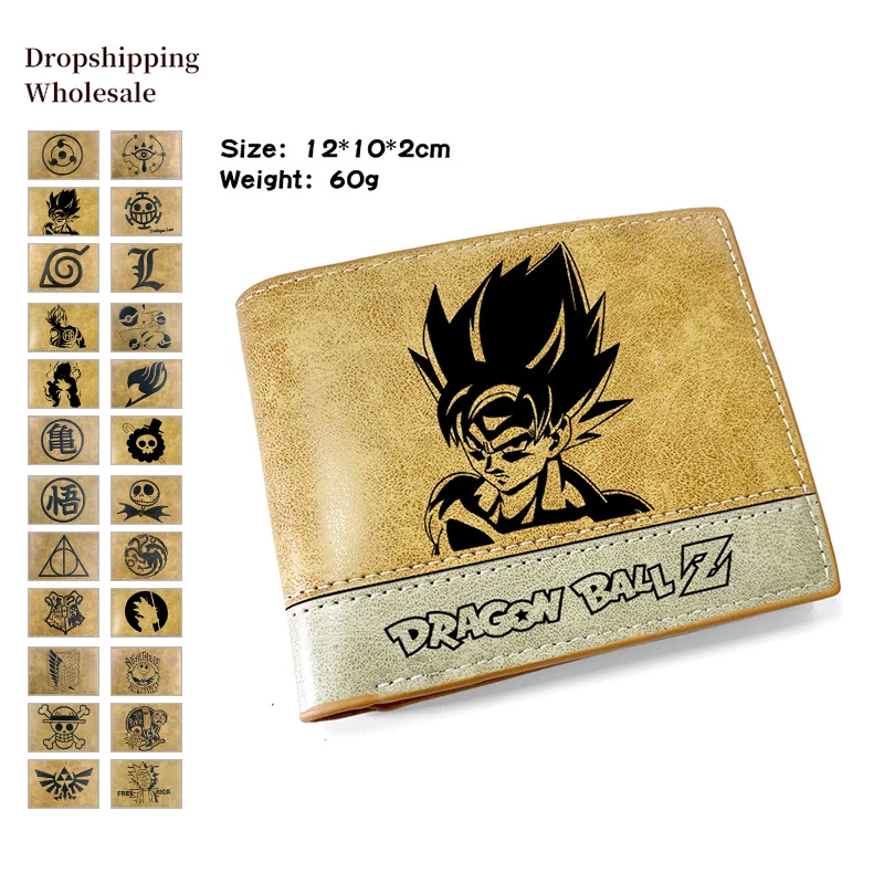 Кошелек DRAGON BALL мужской из искусственной кожи|Мужские кошельки| |