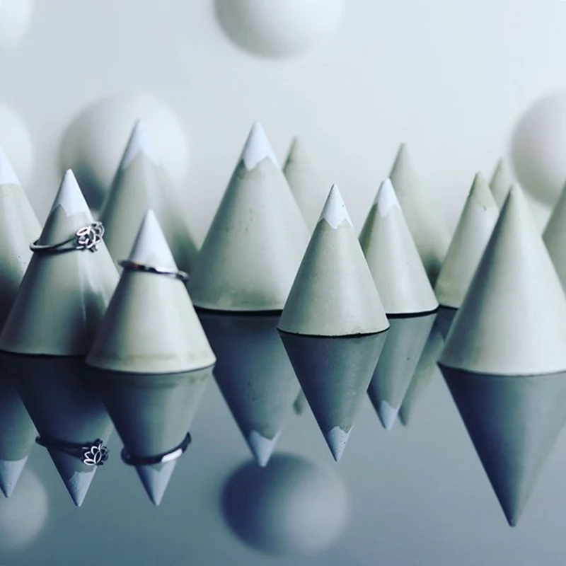 Силиконовые формы в виде конуса для держателя кольца форма поддержки бетонного