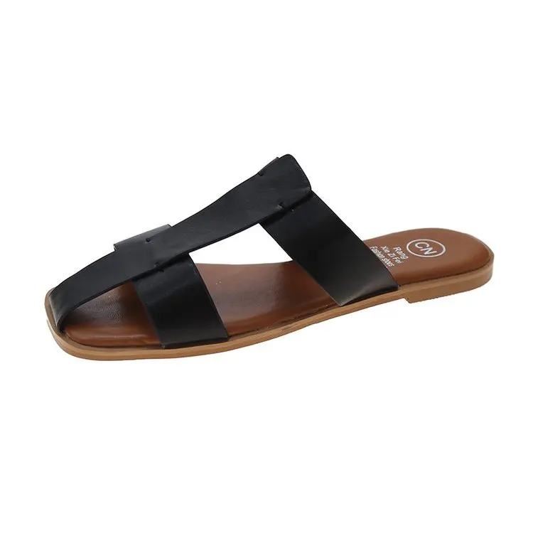 

Cover Toe Shoes Womens Slippers Outdoor Shale Female Beach Fretwork Heels Luxury Slides Lady Sabot Flat Soft Designer Girl Rome