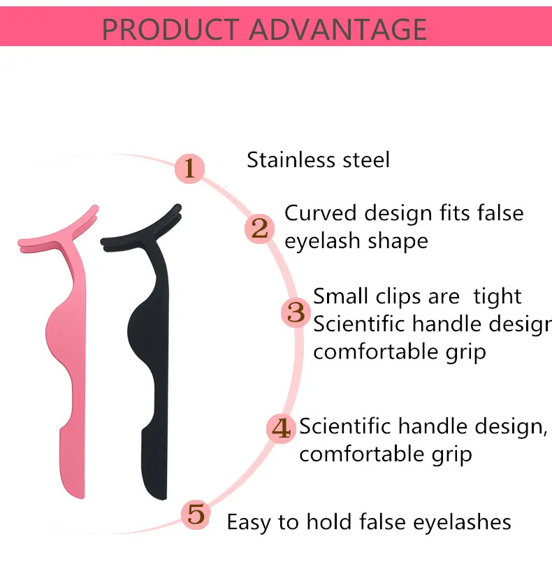 Magnetic False Eyelash Tweezer Fake Eye Lash Applicator Extension Curler Nipper Auxiliary Clip Clamp Makeup Forceps Tool | Красота и