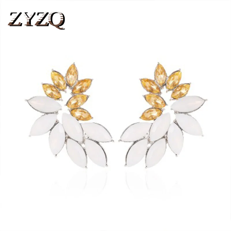 ZYZQ роскошные женские серьги с миниатюрными ослепительно закрепки камня Ангел в