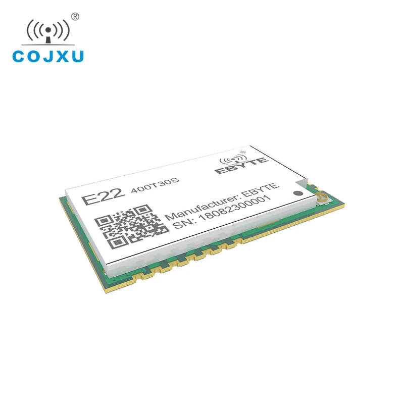5 шт. SX1268 LoRa TCXO 433 МГц 30 дБм E22-400T30SV2.1 SMD UART беспроводной трансивер IPEX Печать