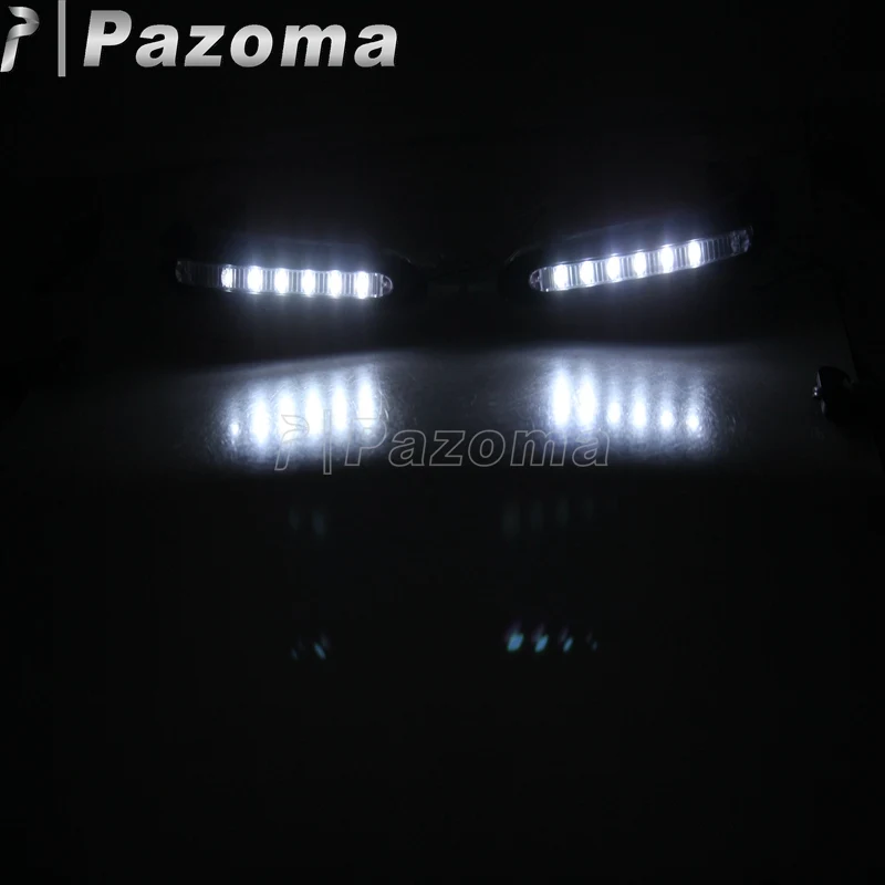 Руль мотоцикла Handguards w/светодиодный сигнал поворота Dirt Bike ручные охранники для Streetfighter Yamaha Honda Suzuki ATV TDM 850 900