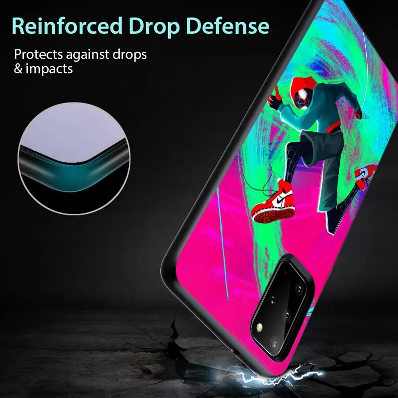 

Marvel spider man ART for Samsung Note 8 9 10 20 M02 M10 M10S M20 M21 M30 M31 M31S M40 M60S Ultra Plus Black Phone Case