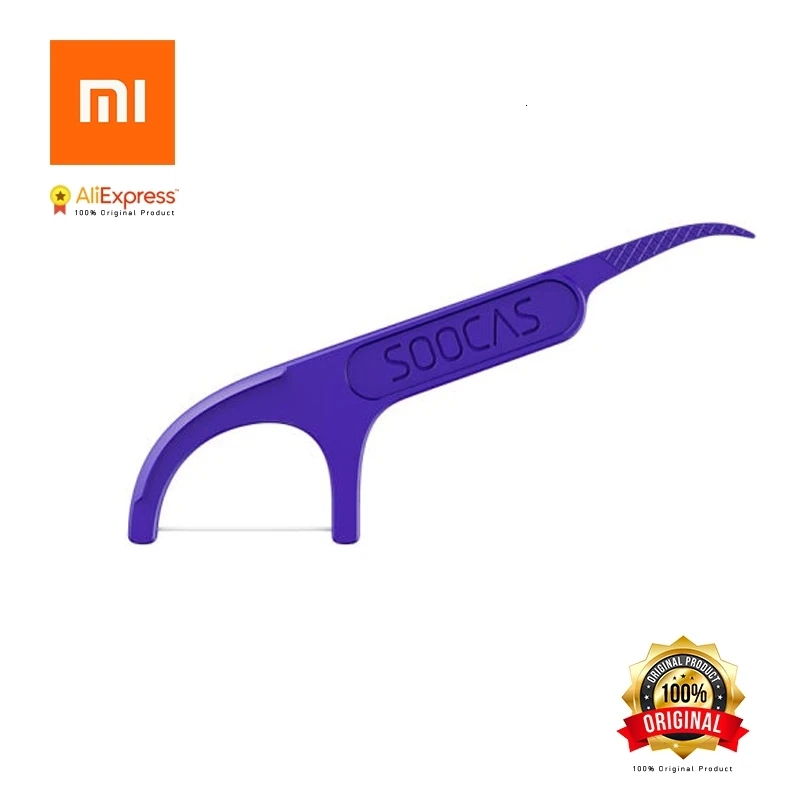 Зубочистки для зубочистки Xiaomi Soocas зубная нить Скребок 3 в 1 Xiaomi Soocare профессиональная зубная нить 50 шт. зубочистки