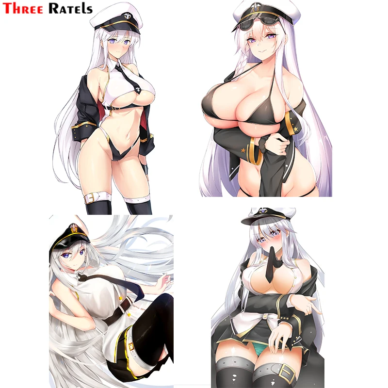 Three Ratels FC595 аниме эротичные наклейки на чемодан для девушек и женщин с надписью