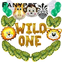 baby party balloon decoration set wild one inflatable little first birthday perfect balloon decor kit newborn theme party banner