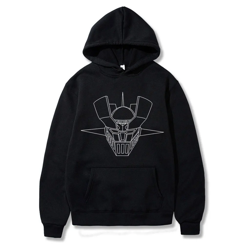 

Mazinger Z Japanese Anime New Sweatshirt Hoodies Autumn Winter Fleece Pullovers Men's Print Tracksuit Harajuku Streetwear Man