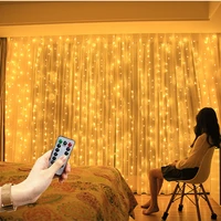 3m 8 mode led curtain garlands usb fairy string lights with remote 2021 christmas decoration for home room lights new year decor