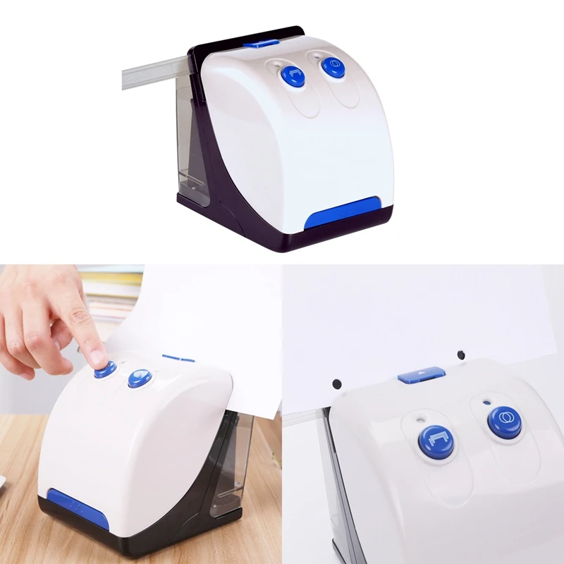 Электрический Дырокол и степлер офисная канцелярская Штамповка устройство