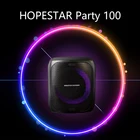 Беспроводной микрофон HOPESTAR вечерние 100, Bluetooth-динамик, красочный, 50 Вт, высокая мощность, портативный, для улицы, K Song, музыкальный центр, TF-карта