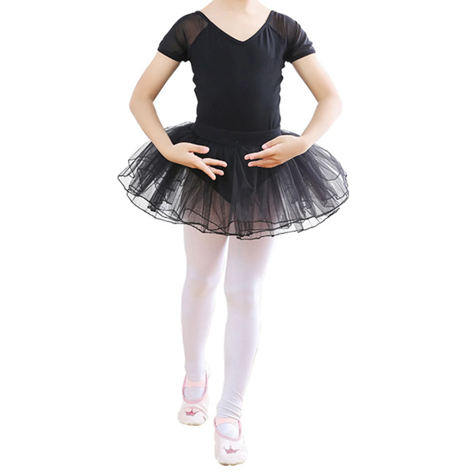 

Kids Girls Ballet Dress Leotards with Elastic Waistband Mesh Tutu Skirt Children Tutu Dress Tulle Dancewear Clothing Ballerina