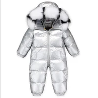 30 degrees winter snowsuit 2019 baby boy and gilrs jackets 90 duck down outdoor onfant clothes toddler jumpsuits rompers w1030