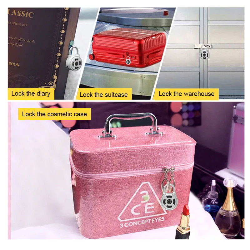 

Electronic Padlock Wireless Lock Keyless APP Control Password Lock Travel Suitcase Home AS99