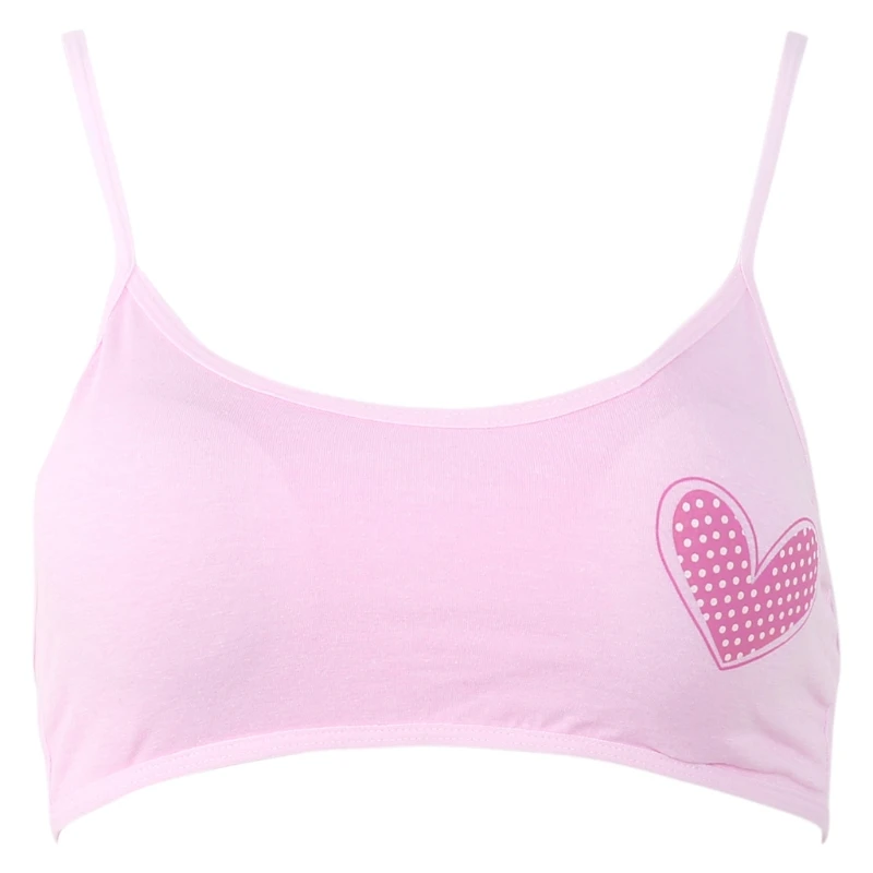 Тренировочный бюстгальтер для маленьких девочек детский с любящим сердцем