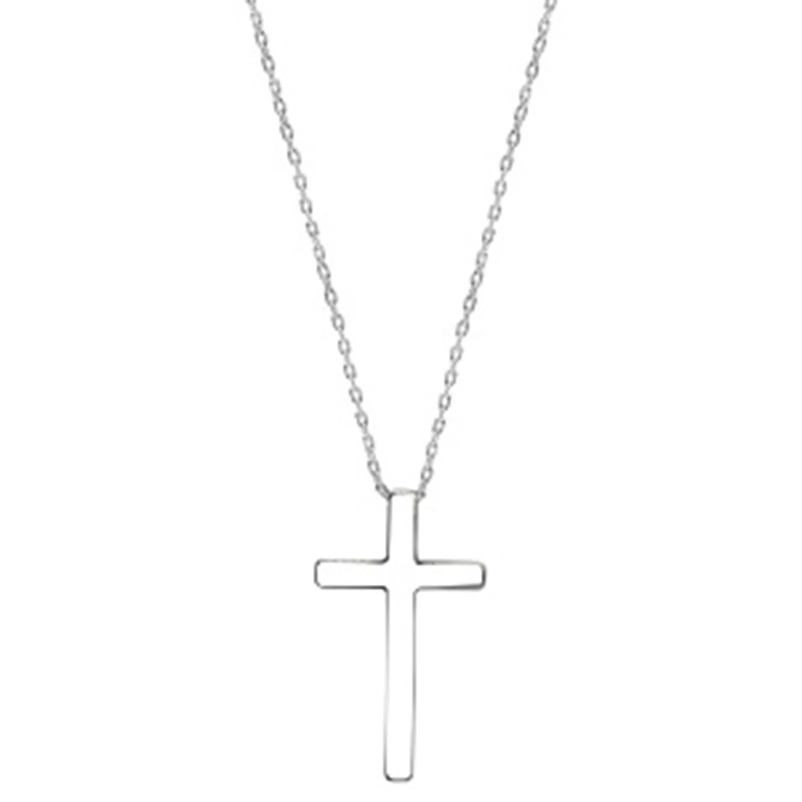 

Doreen Box 925 Sterling Silver Necklace Silver Color Pendants Necklace for Women Simple Trendy Jewelry 40cm ,1 Piece