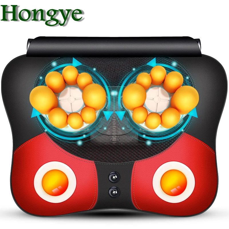 Массажная подушка для шеи спины тела аппарат теплового массажа расслабляющая