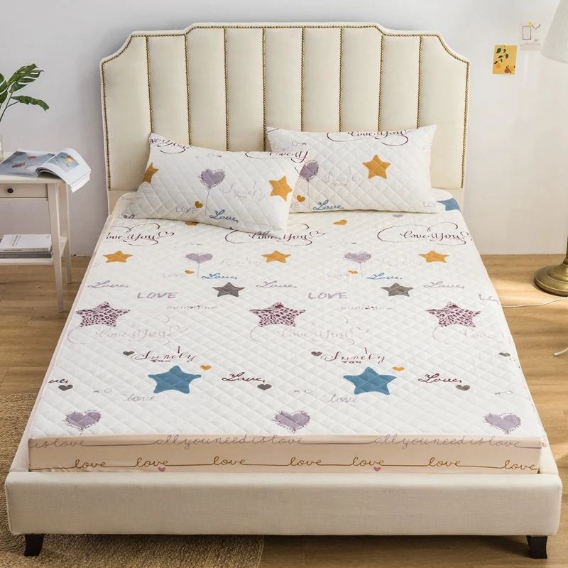 Полностью эластичная натяжная простыня Ультрамягкая стеганая Простыня из 100%