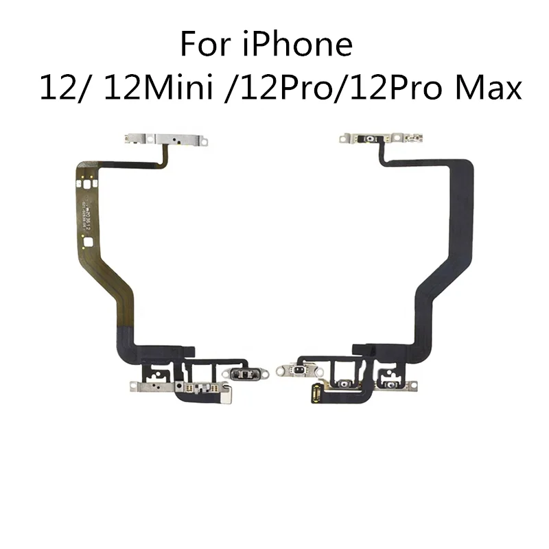 

Power Flex Cable For iPhone 12 Pro Max 12 Mini Volume Silent Switch On Off Side Button Flash Light Flex Replacement parts