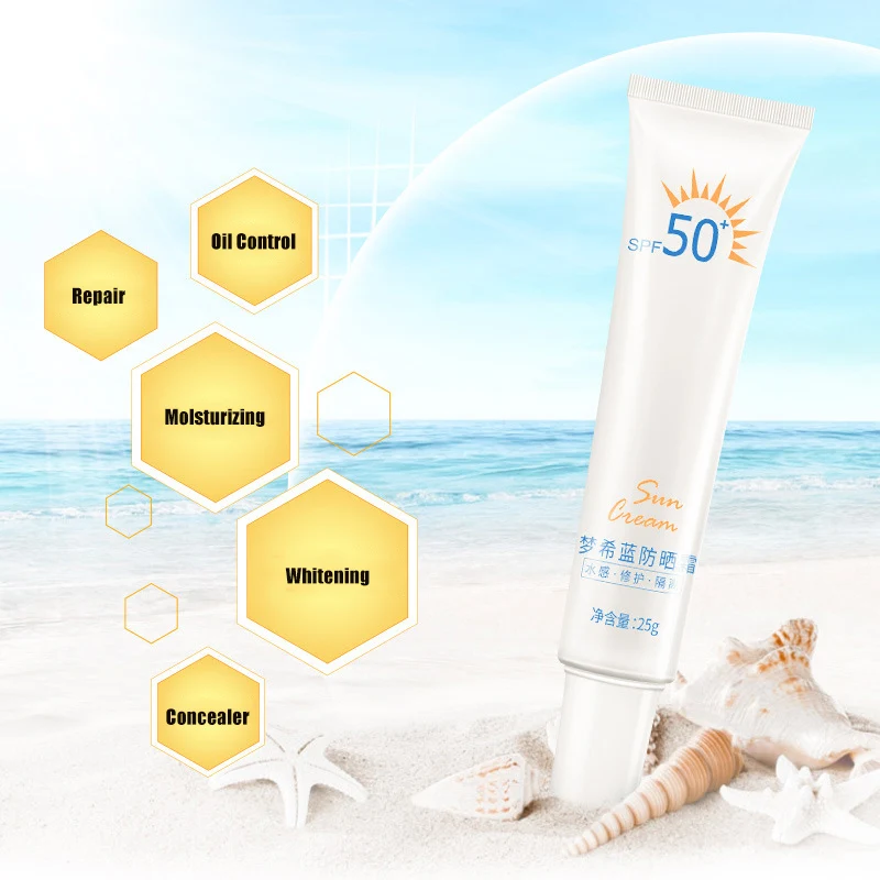 

Facial Body Sunscreen Whitening Sun Cream Sunblock Skin Protective Cream Anti-Aging Oil-control Moisturizing 25g