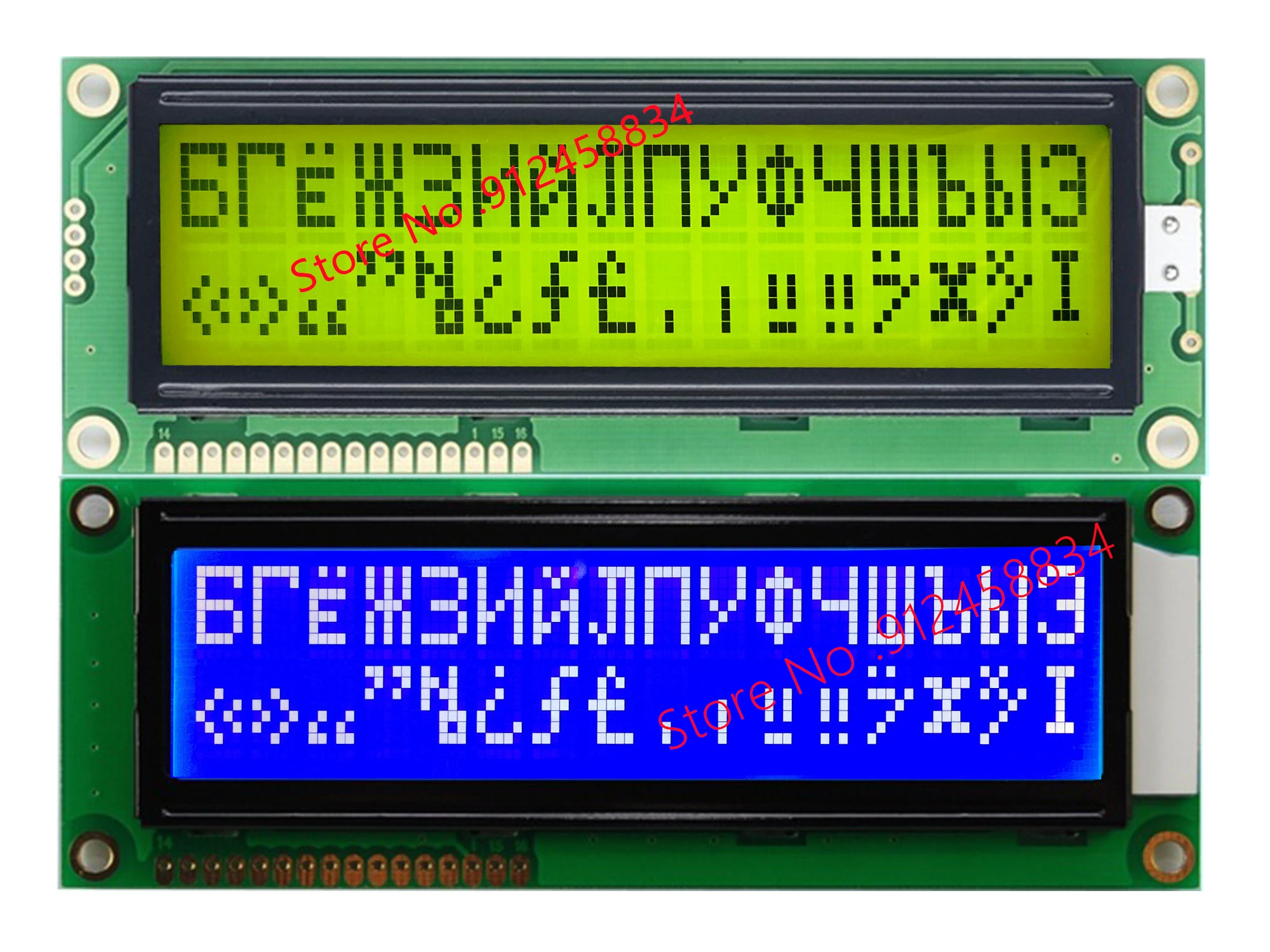 Большой большой ЖК-дисплей 16x2 1602 с русской кириллицей изображением шрифтов STN