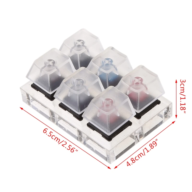 Новинка 6 клавишных колпачков переключатель клавиатуры тестер механическая