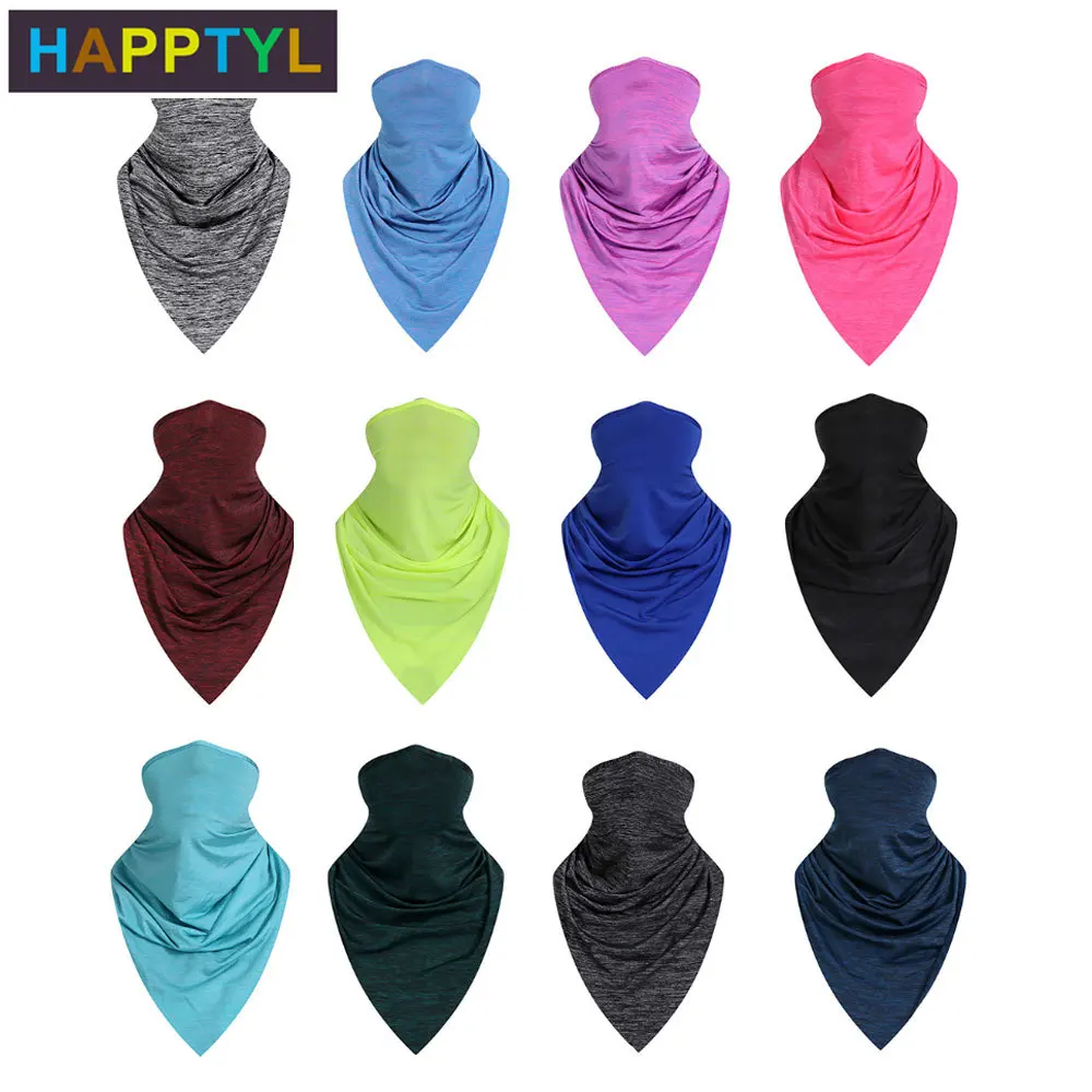 HAPPTYL ледяной Шелковый охлаждающий волшебный шарф маска для лета Солнцезащитный