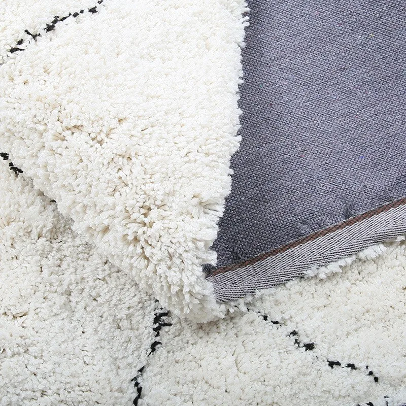 reese morocco black white geometric pattern carpets living room home bedroom india cotton woven rugs sofa coffee table floor mat free global shipping