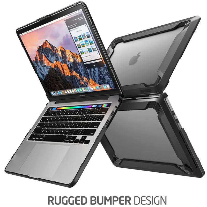 I BLASON For MacBook Pro 13&quot Case A2159/A1989/A1706/A1708 (2019 2018 2017 2016) with or W/O Touch Bar ID TPU Bumper Cover|Сумки и