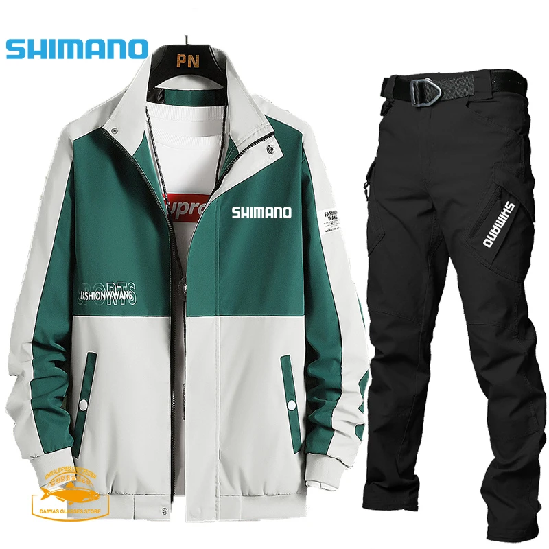 

Shimano костюм для рыбалки, одежда, тактическая сращивающаяся рыболовная куртка, Мужская ветрозащитная прочная термальная одежда для улицы, од...
