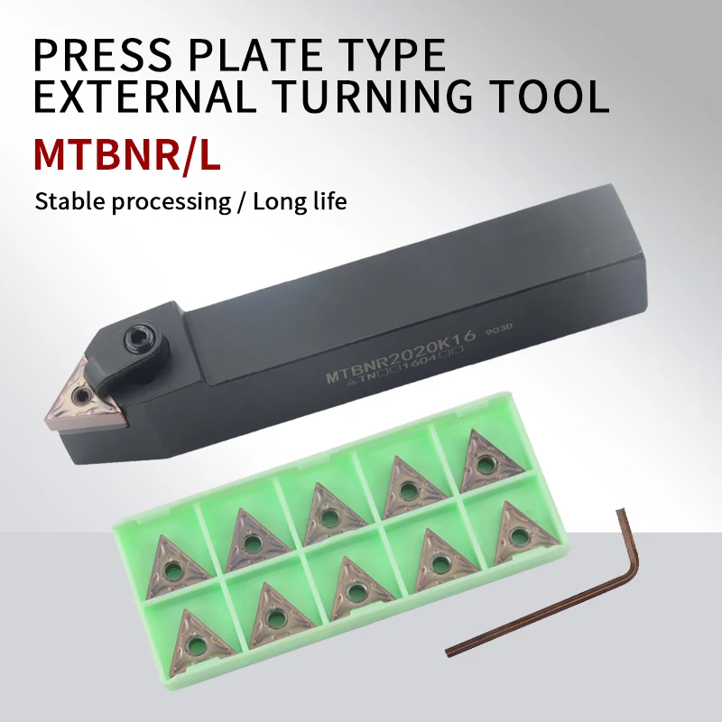 

1pcs MTBNR CNC machining lathe external turning tool and TNMG carbide insert