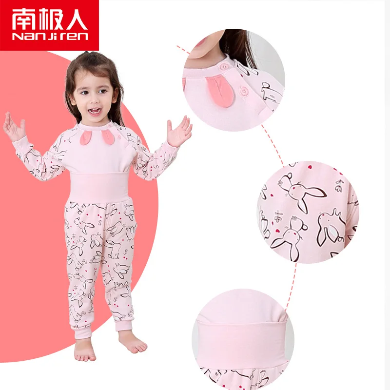 nanjiren Baby plus velvet warm clothes baby autumn and winter new underwear sets boys girls | Детская одежда и обувь