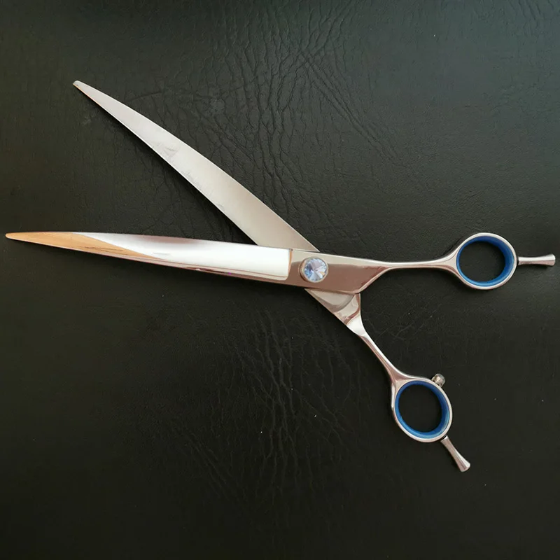 8-дюймовые ножницы большого размера с изогнутым лезвием для груминга собак | Дом и