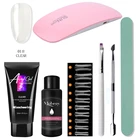 Лидер продаж! 30 мл для наращивания ногтей Гель-лак для ногтей, набор с наконечниками для ногтей Сушилка для ногтей быстросохнущая строительный гель для полировки набор для маникюра с помощью кончиков пальцев продлить