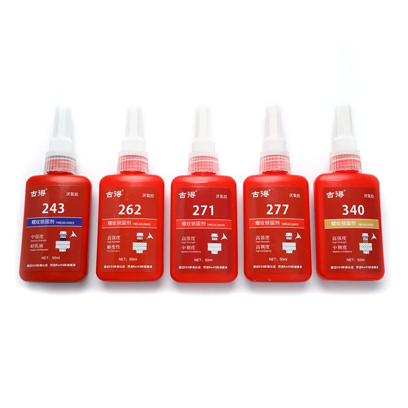 

50 мл 243262271277240 фиксатор фиксирующий клей металлический винт анаэробный клей термопрочный клей