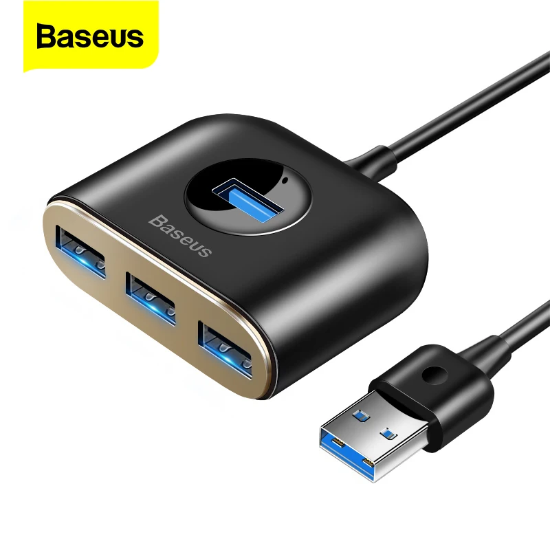 

Baseus USB HUB 3.0 2.0 4 Ports External USB A to A HUB High Speed OTG Adapter for Notebook PC U Disk Mouse Keyboard Card Reader