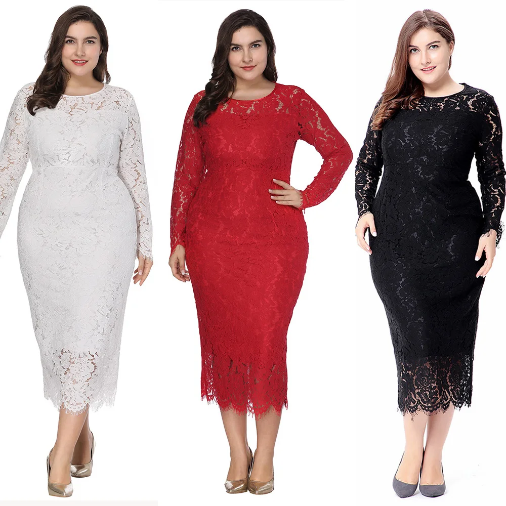 Кружевное Вечернее Платье с вырезами и круглым вырезом элегантное официальное