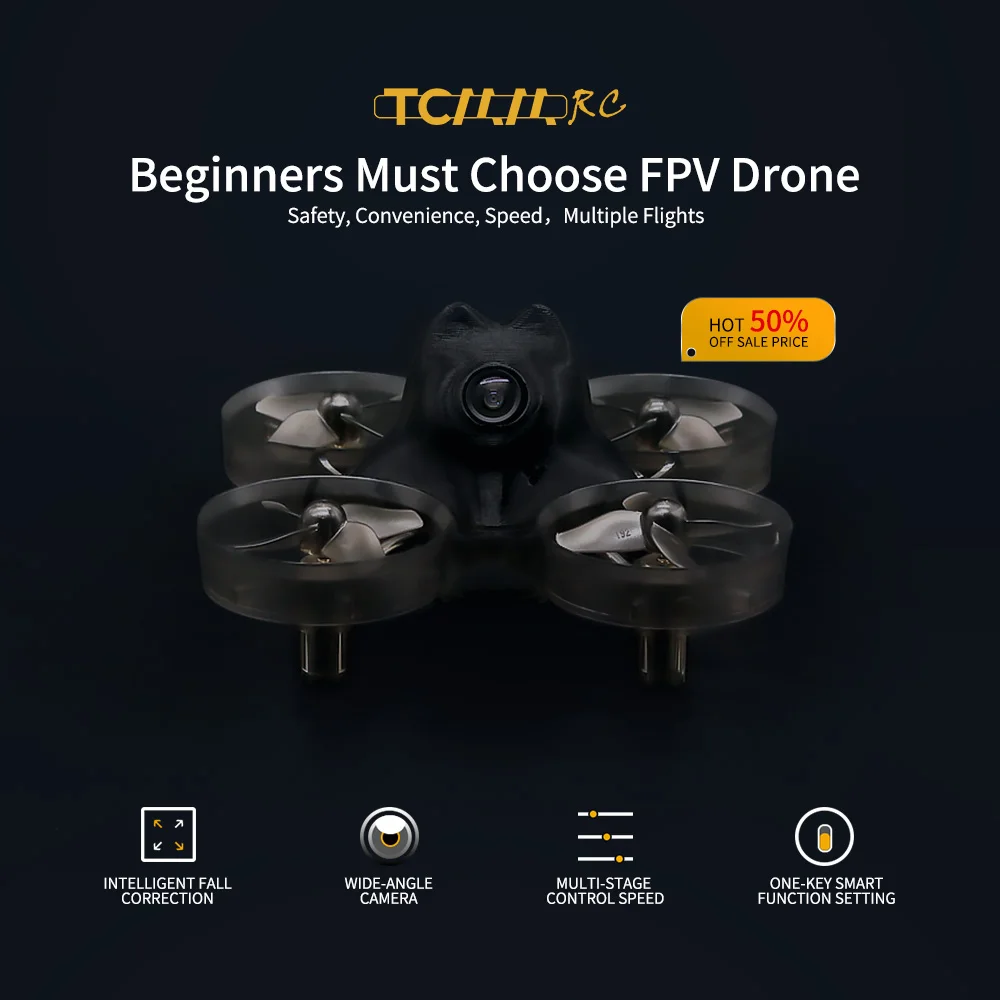 TCMMRC fpv Дрон с многоскоростным управлением RTF Runcam 38 мм Пропеллер 5 8 ГГц 25 МВт VTX FPV
