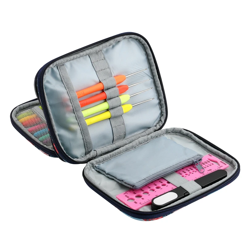 

Crochet Kit Starter Kit, Crochet Beginner and Worker Size Ergonomic Soft Grip Knitting Needle DIY Accessories