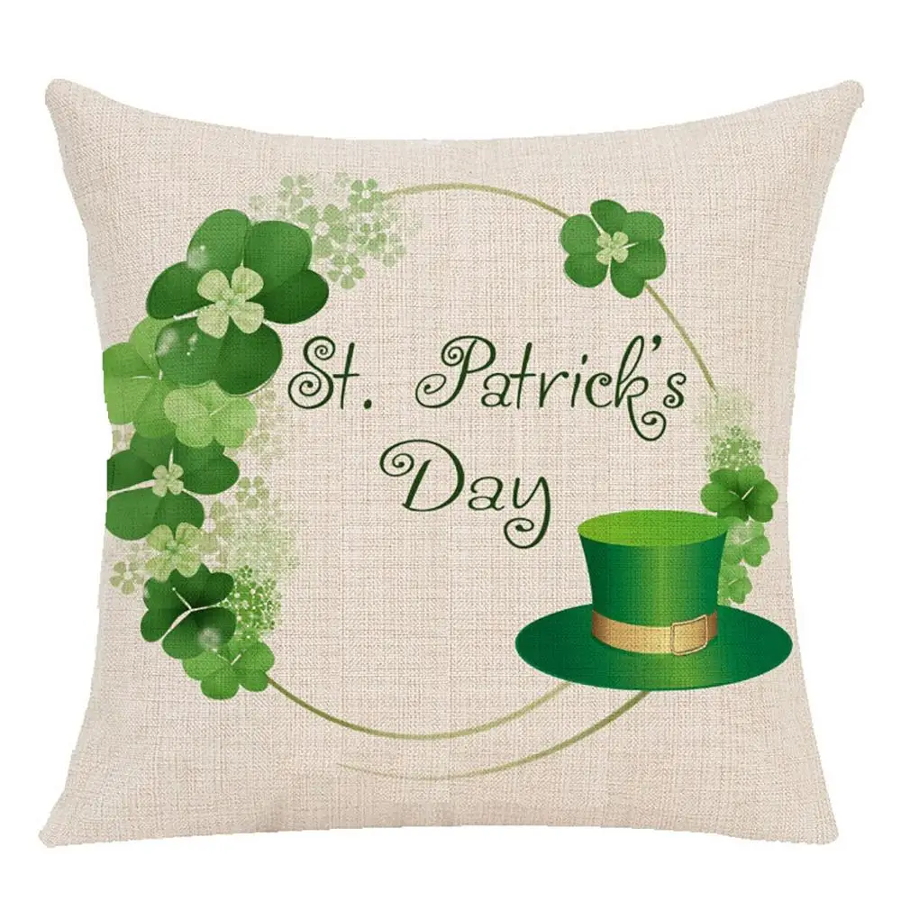 Наволочка с зеленым клевером на День Святого Патрика | Дом и сад
