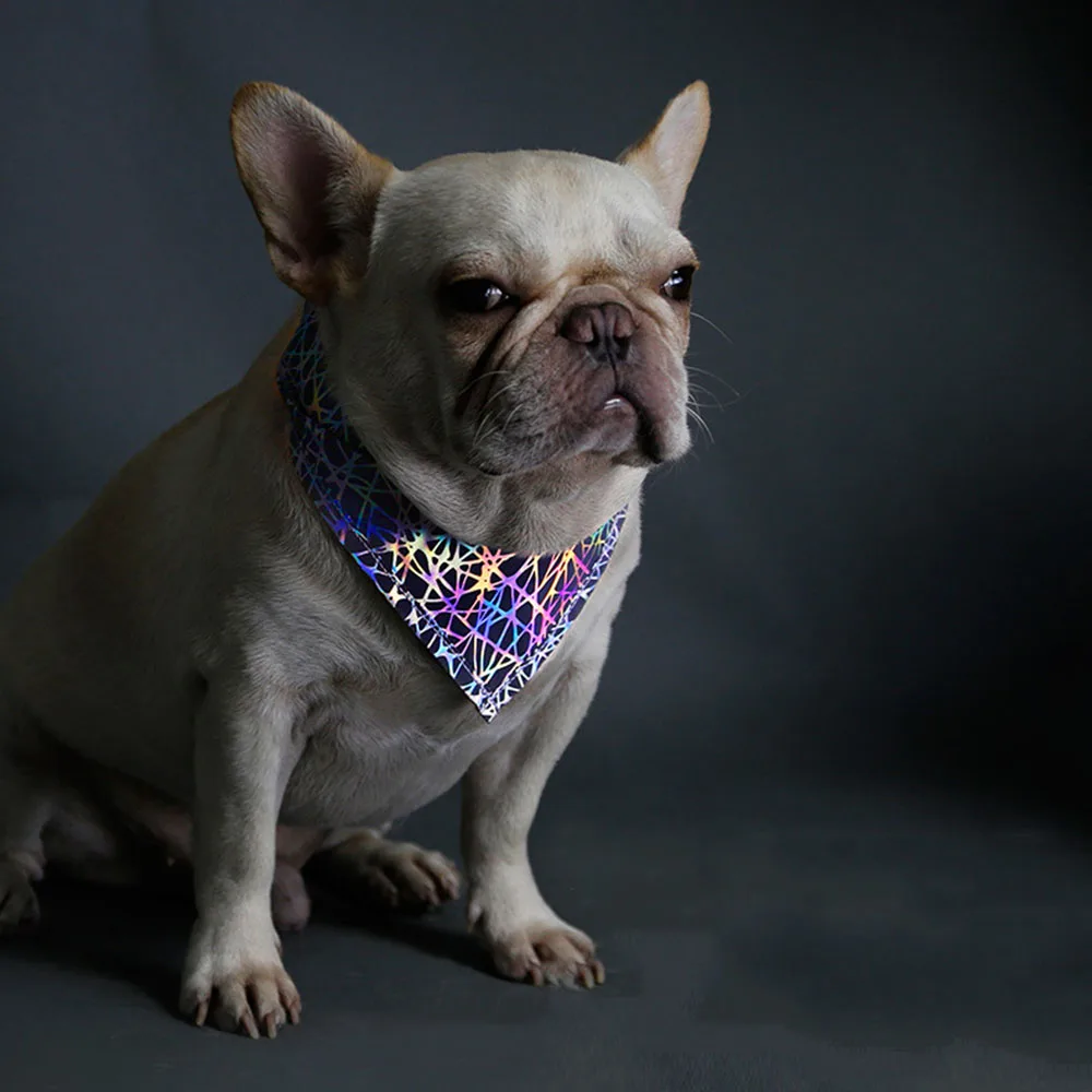 Светоотражающая бандана для домашних животных кошек собак нагрудники ночная